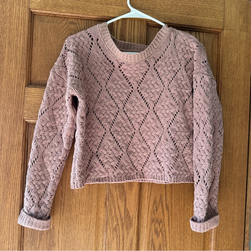 Sincerely Jules Mauve Knit Sweater - Crew Neck